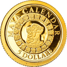 Monnaie, Îles Salomon, Elizabeth II, Maya Calendar, 5 Dollars, 2012, B.H.