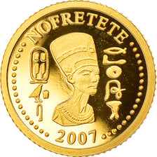Moneta, Togo, Nofretete, 1500 Francs, 2007, FDC, Oro