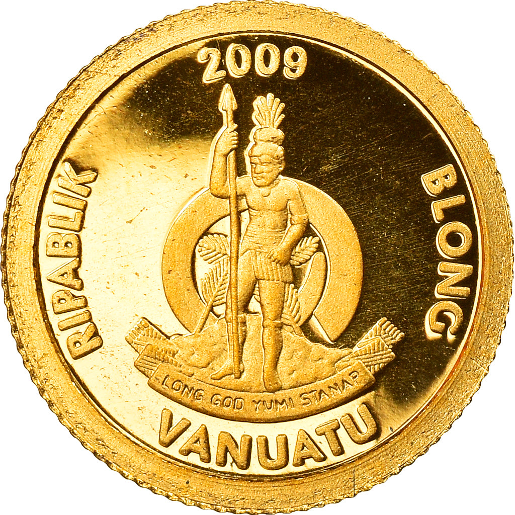 Moneda, Vanuatu, Panthéon, 20 Vatu, 2009, FDC, Oro