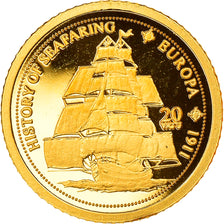 Monnaie, Vanuatu, SMS Europa, 20 Vatu, 2008, Valcambi, FDC, Or, KM:56