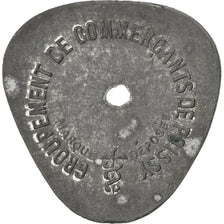France, 20 Centimes, EF(40-45), Zinc, Elie #15.5, 1.83