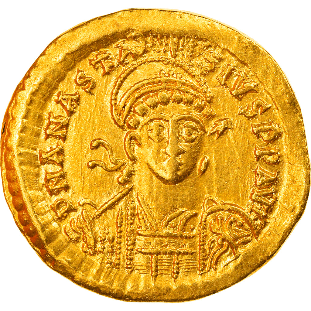 Munten, Anastasius I, Solidus, 492-507, Constantinople, Offizin 6, PR, Goud