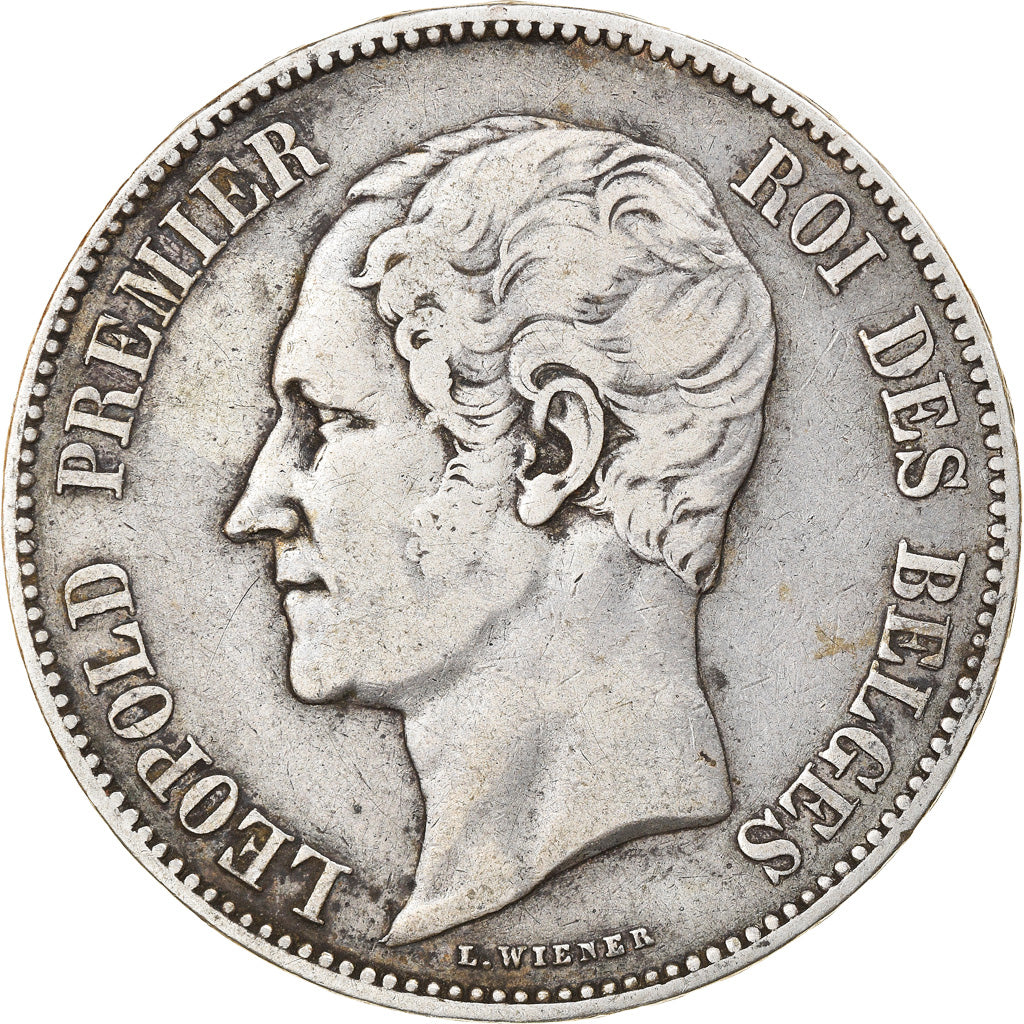 Moneta, Belgio, Leopold I, 5 Francs, 5 Frank, 1850, BB, Argento, KM:17