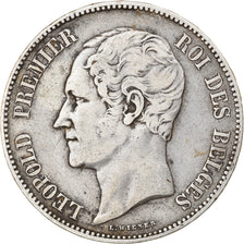 Moneta, Belgio, Leopold I, 5 Francs, 5 Frank, 1850, BB, Argento, KM:17