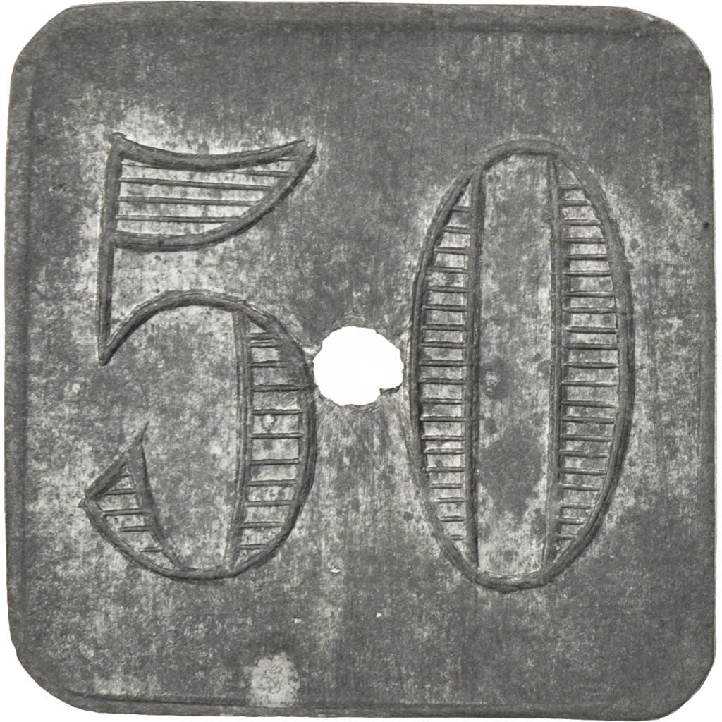 France, 50 Centimes, EF(40-45), Zinc, Elie #15.6, 2.17