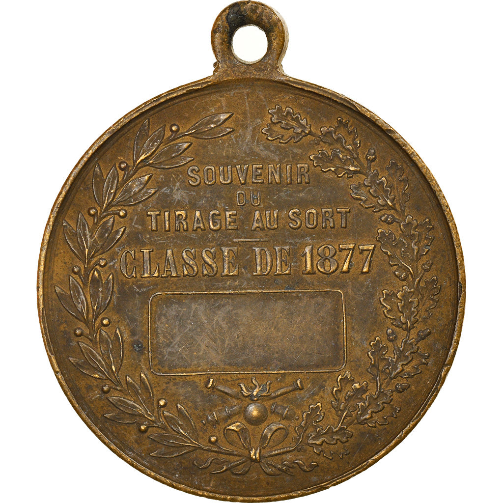 France, Médaille, Troisième République, Souvenir du Tirage au Sort, Classe