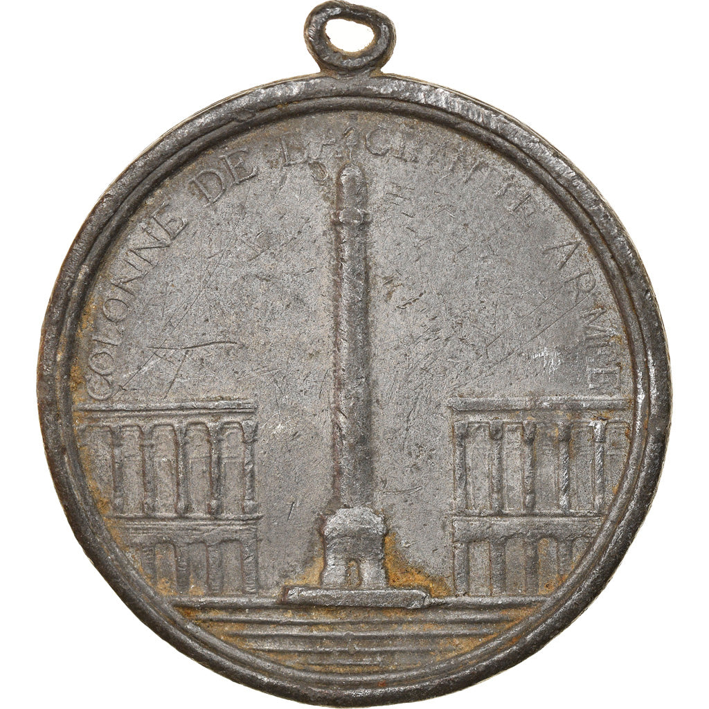France, Médaille, Napoléon Ier, Colonne de la Grande Armée, 1840, TB