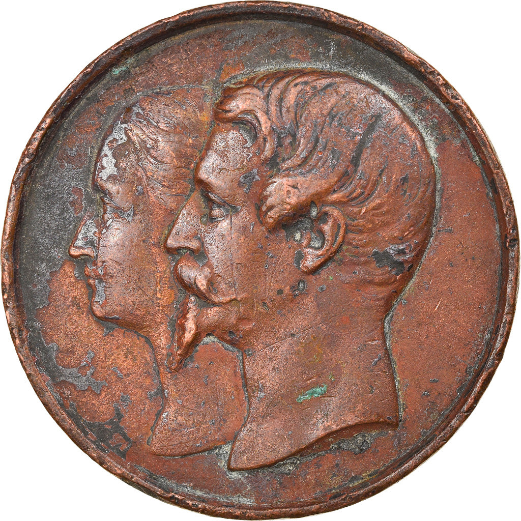 France, Médaille, Napoléon III, Exposition Universelle d'Horticulture, 1855