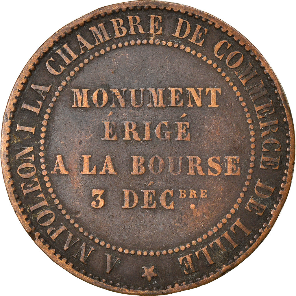 Frankreich, Token, Napoléon III, Visite de la Chambre de Commerce de Lille