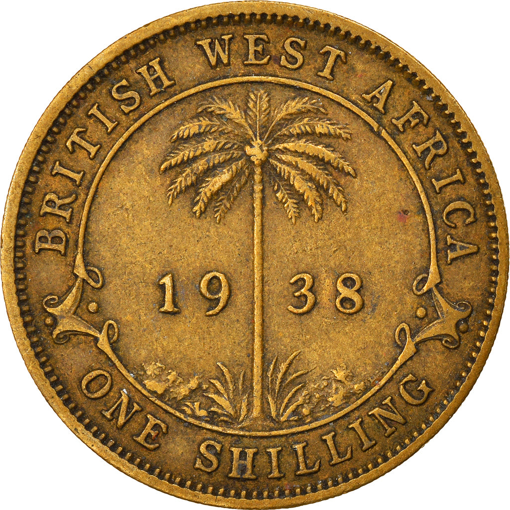 Münze, BRITISH WEST AFRICA, George VI, Shilling, 1938, SS, Nickel-brass, KM:23