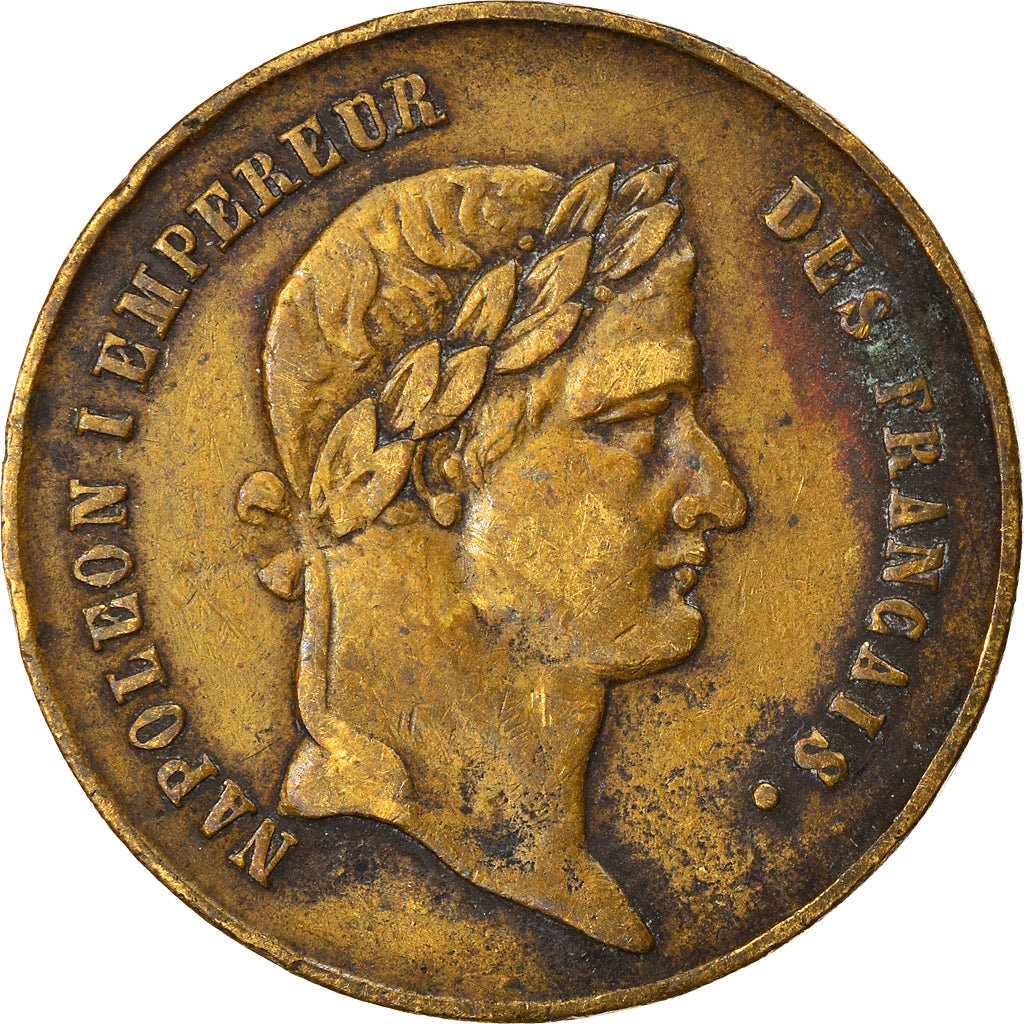 France, Jeton, Napoléon Ier et Napoléon III, History, TTB, Laiton
