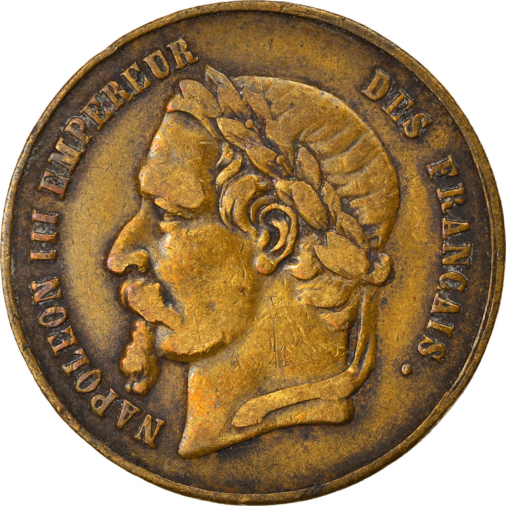 France, Jeton, Napoléon Ier et Napoléon III, History, TTB, Laiton