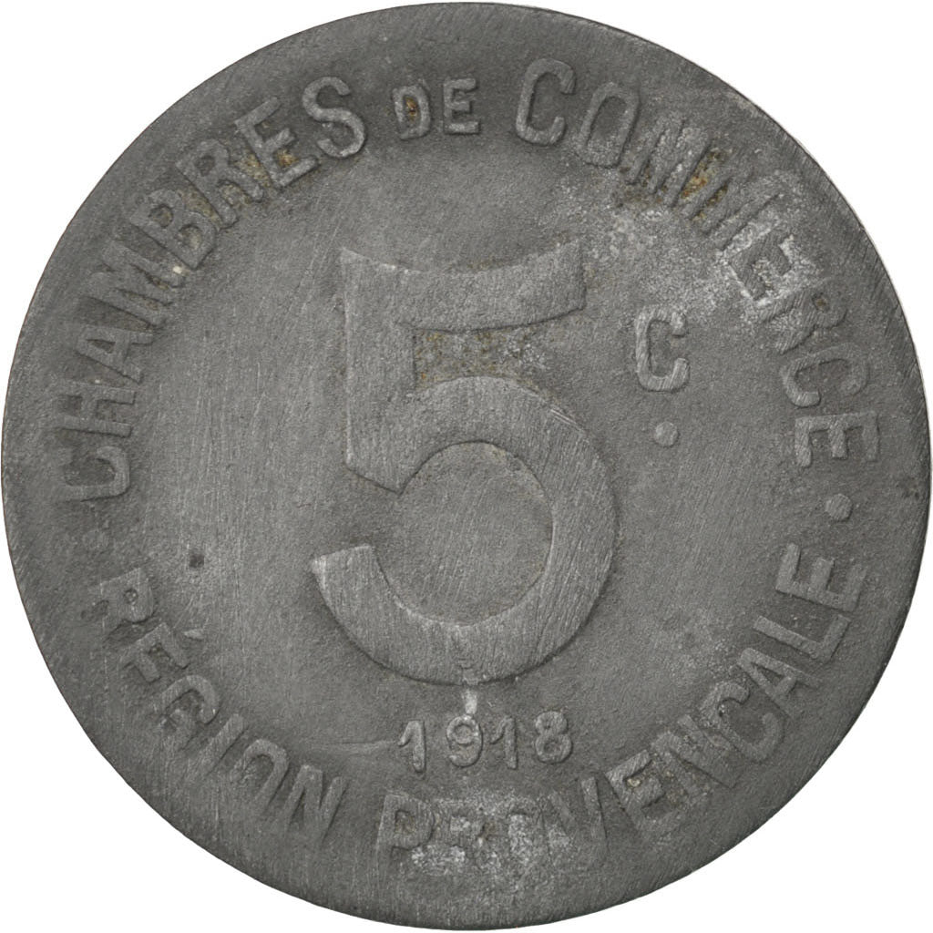 Provence, Chambres de Commerce, 5 Centimes 1918, Elie 10.1
