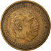 Monnaie, Espagne, Caudillo and regent, 2-1/2 Pesetas, 1953, TTB