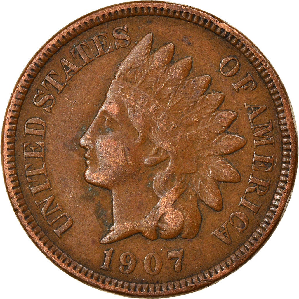 Münze, Vereinigte Staaten, Indian Head Cent, Cent, 1907, U.S. Mint