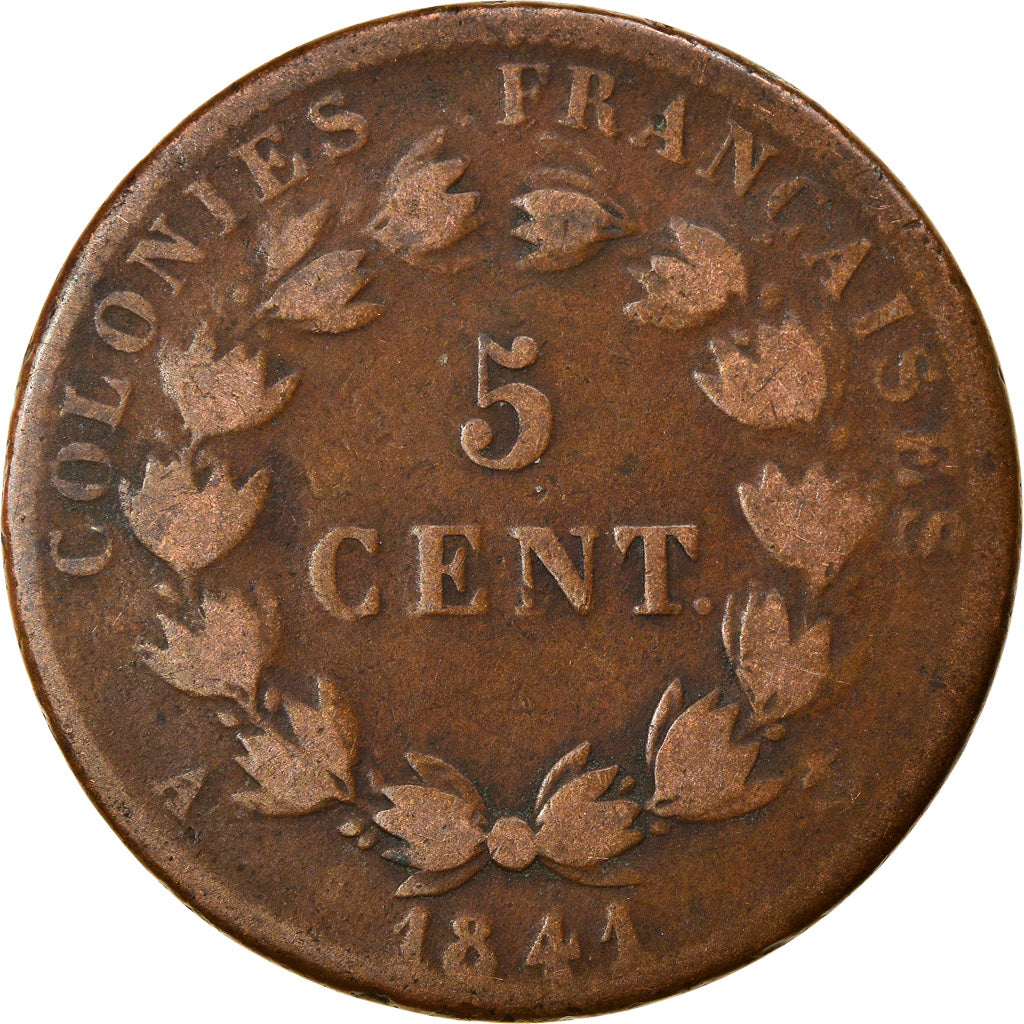 Münze, Französische Kolonien, Louis - Philippe, 5 Centimes, 1841, Paris, S+