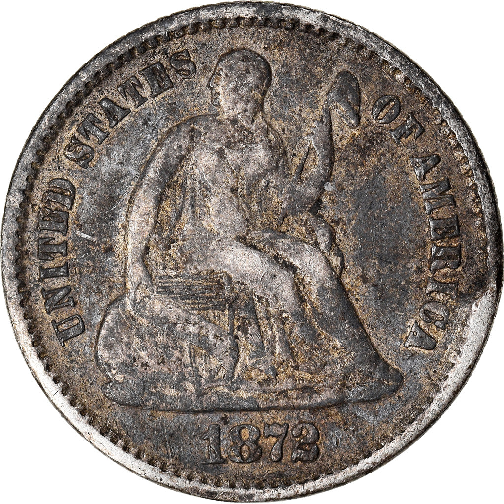 Moneta, Stati Uniti, Seated Liberty Half Dime, Half Dime, 1872, U.S. Mint