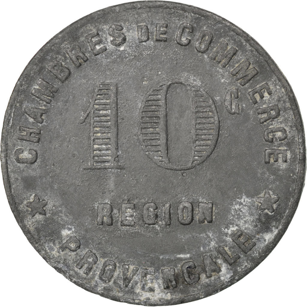 France, 10 Centimes, VF(30-35), Zinc, Elie #10.2, 4.33
