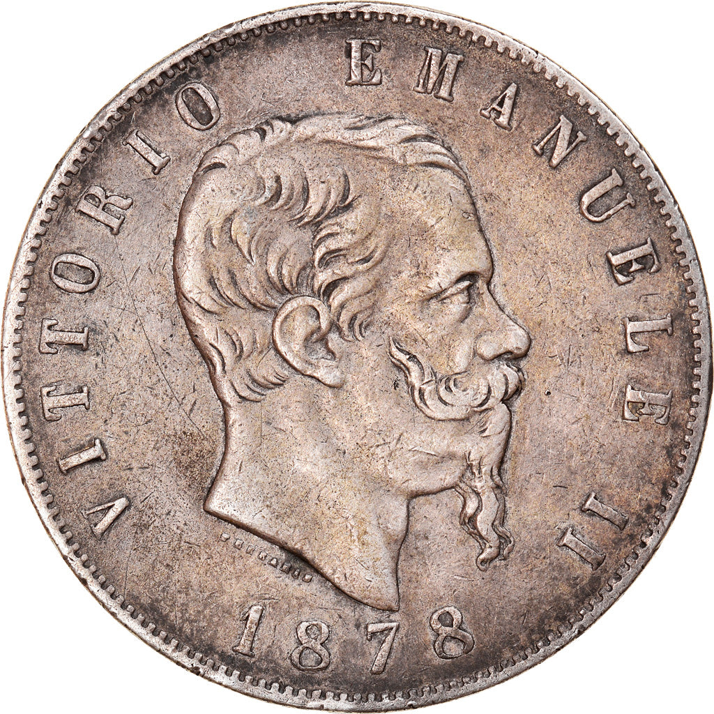 Moneta, Italia, Vittorio Emanuele II, 5 Lire, 1878, Rome, BB, Argento, KM:8.4