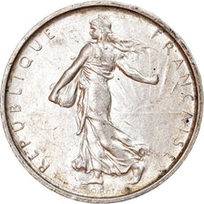 Moeda, França, Semeuse, 5 Francs, 1967, AU(55-58), Prata, KM:926, Gadoury:770
