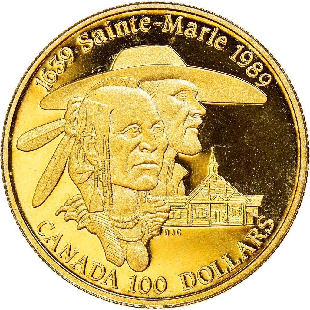 Moneda, Canadá, Elizabeth II, 100 Dollars, 1989, Royal Canadian Mint, Ottawa