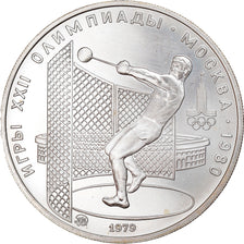 Moneda, Rusia, 5 Roubles, 1979, Leningrad, SC+, Plata, KM:167