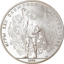 Coin, Russia, 10 Roubles, 1979, Leningrad, MS(64), Silver, KM:172