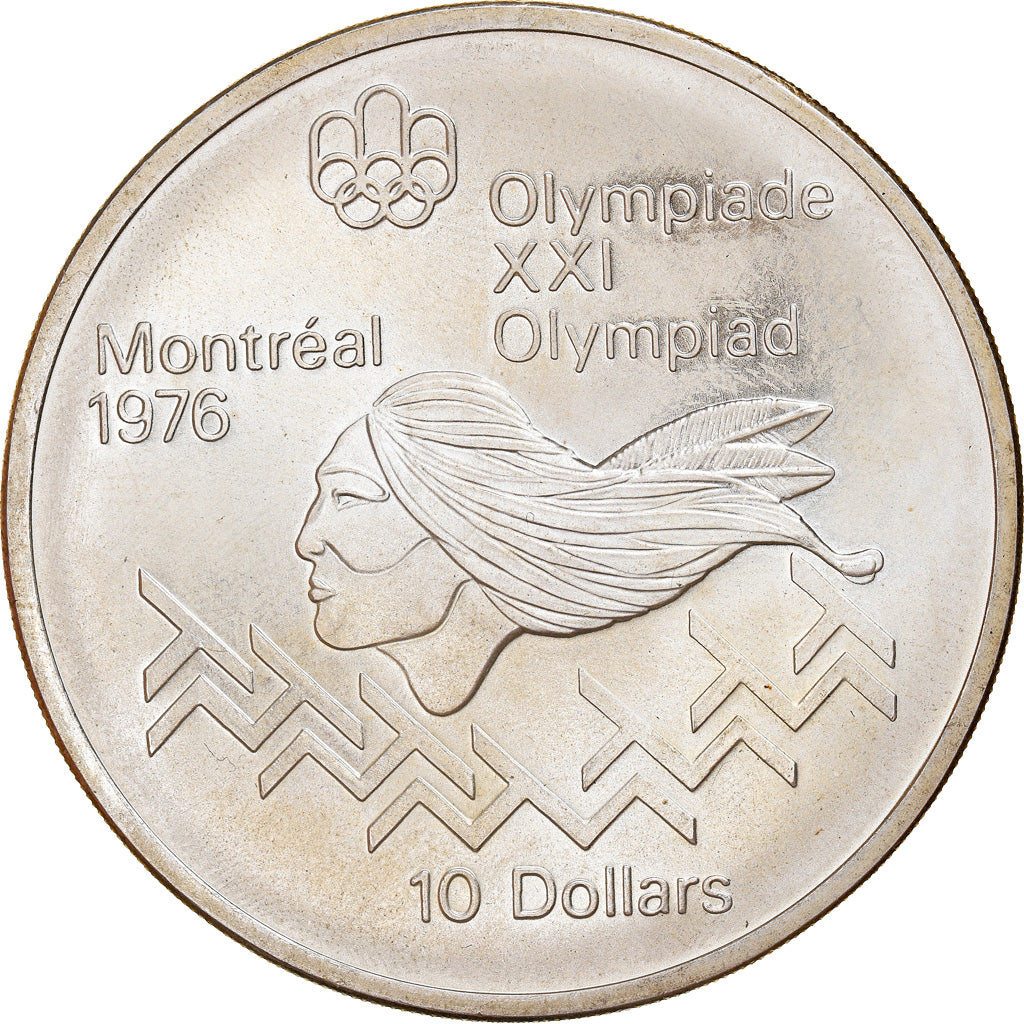 Moneta, Canada, Elizabeth II, 10 Dollars, 1976, Royal Canadian Mint, Ottawa