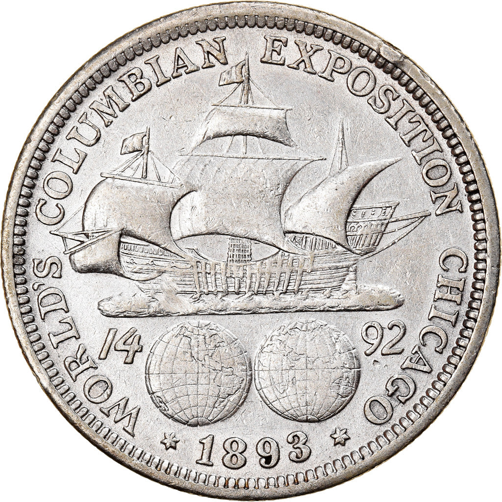 Coin, United States, Half Dollar, 1893, U.S. Mint, Philadelphia, EF(40-45)