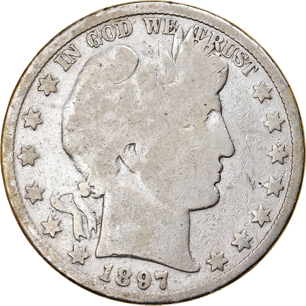 Moneda, Estados Unidos, Barber Half Dollar, Half Dollar, 1897, U.S. Mint
