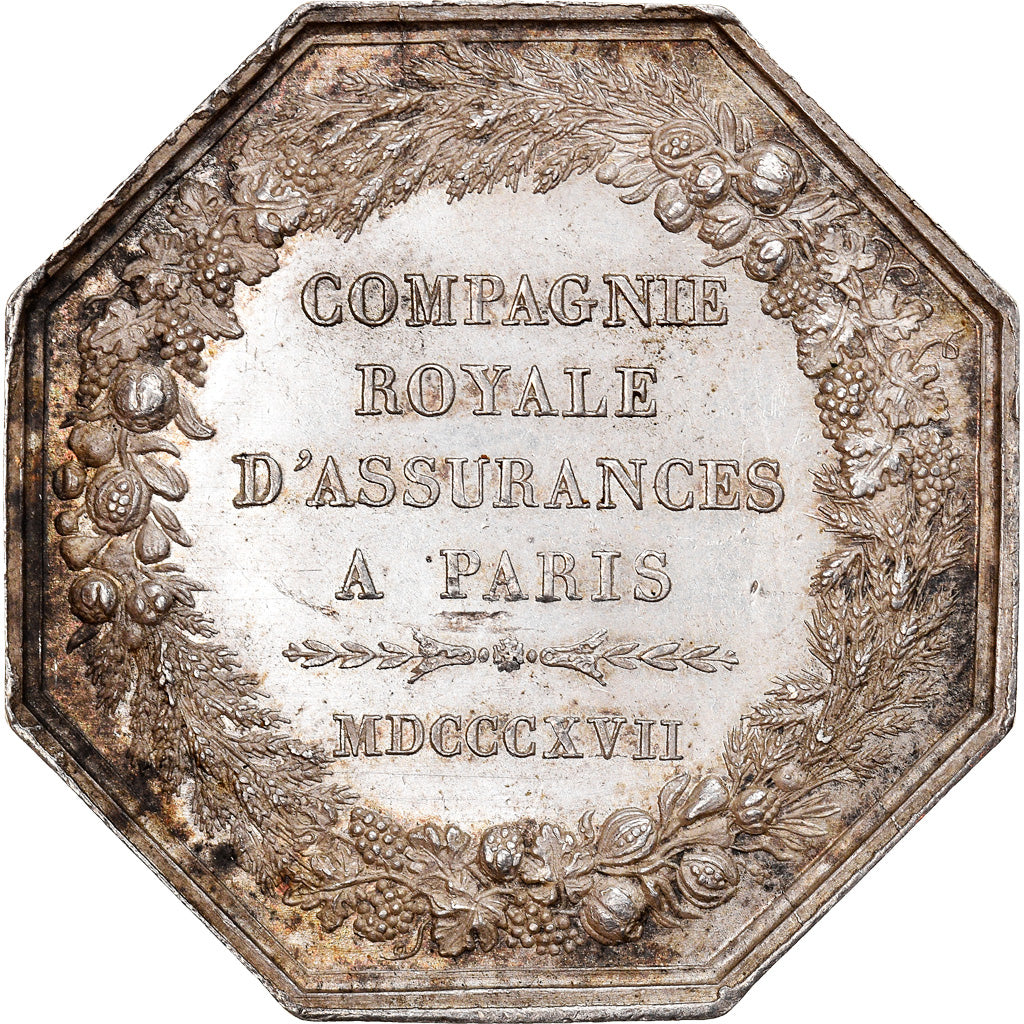 Francia, Token, Paris, Compagnie royale d'Assurances, 1817, Andrieu, SPL-