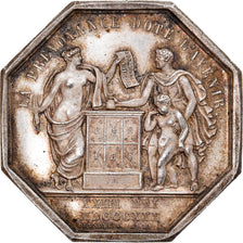 França, Medal, Seguros, Louis XVIII, Compagnie Royale d'Assurances, 1830