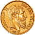 Moneta, Belgia, Leopold II, 20 Francs, 20 Frank, 1870, AU(55-58), Złoto, KM:32