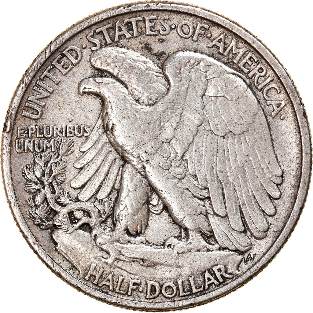 Coin, United States, Walking Liberty Half Dollar, Half Dollar, 1942, U.S. Mint