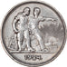 Moneda, Rusia, Rouble, 1924, MBC+, Plata, KM:90.1
