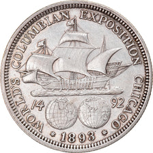Moneda, Estados Unidos, Half Dollar, 1893, U.S. Mint, Philadelphia, MBC+, Plata