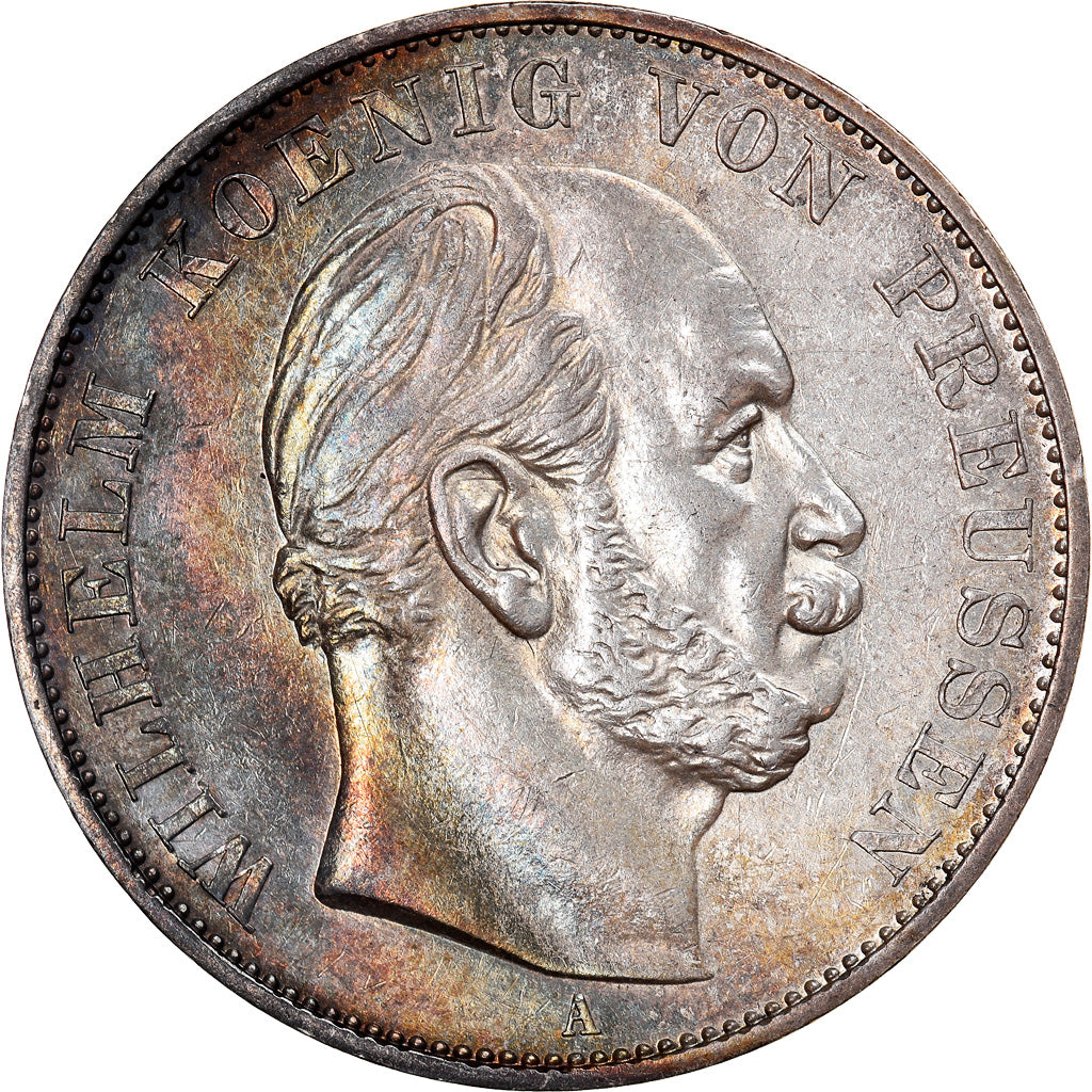 Moeda, Estados Alemães, PRUSSIA, Wilhelm I, Thaler, 1871, Berlin, AU(55-58)