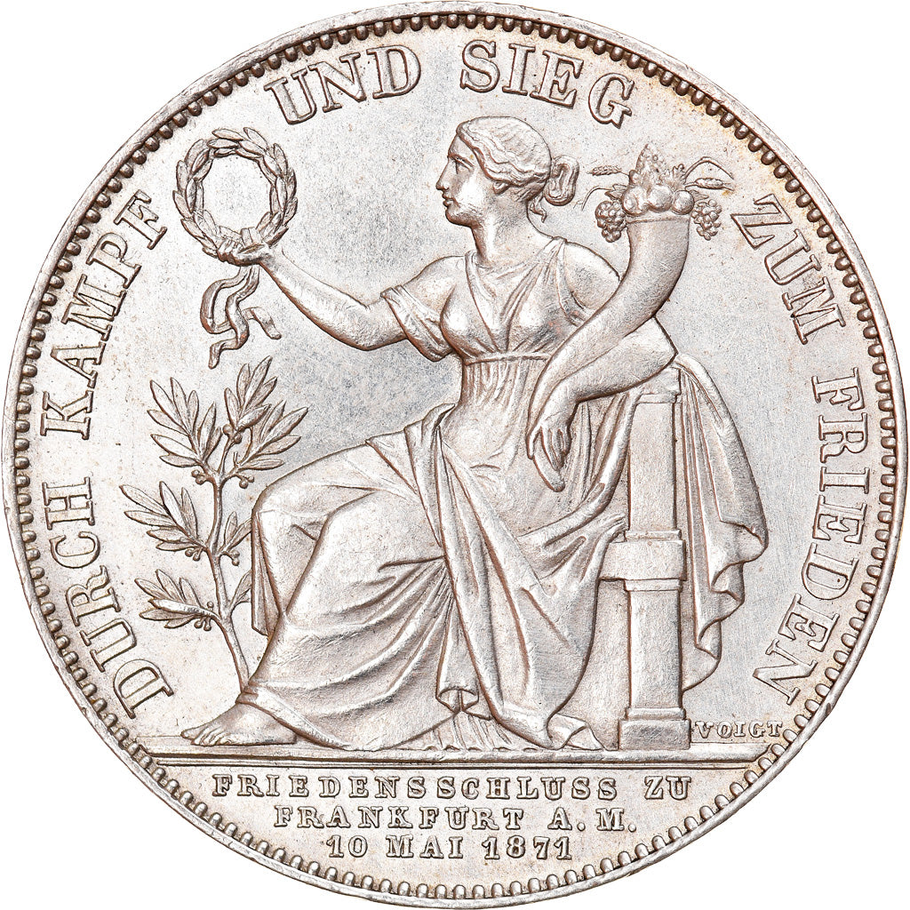 Münze, Deutsch Staaten, BAVARIA, Ludwig II, Thaler, 1871, Berlin, VZ+, Silber