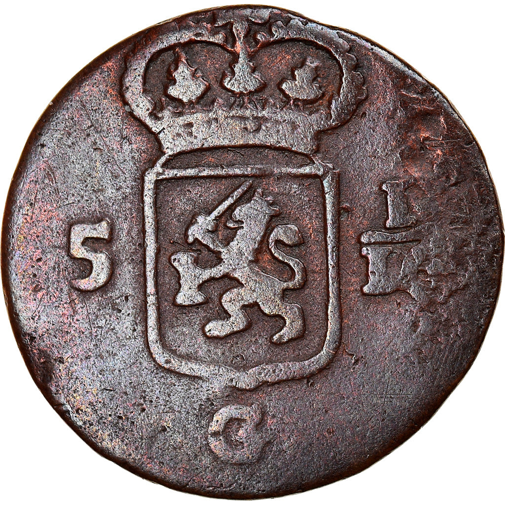 Moeda, Índias Orientais Neerlandesas, Duit, 1808, Dordrecht, VF(20-25), Cobre