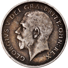 Moneda, Gran Bretaña, George V, 6 Pence, 1915, MBC, Plata, KM:815