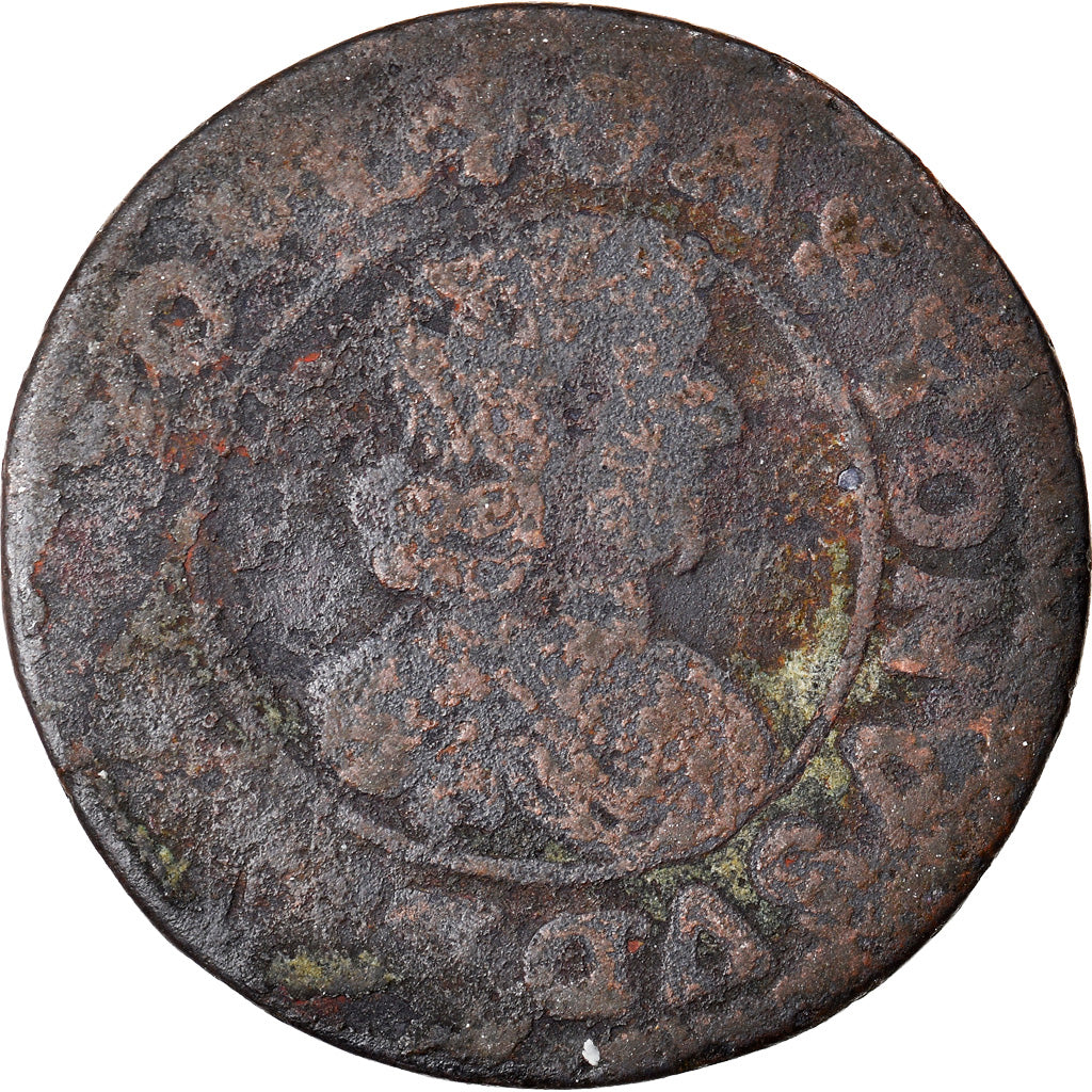 Munten, Frankrijk, DOMBES, Gaston van Orleans, Double Tournois, Trévoux, ZG+