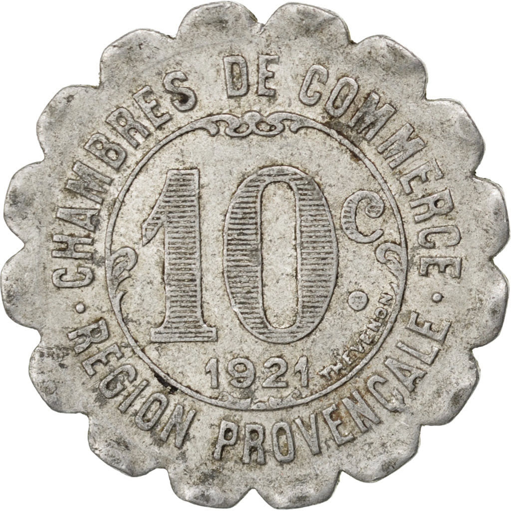 France, 10 Centimes, 1921, EF(40-45), Aluminium, Elie #10.7, 1.46