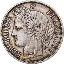 Moneta, Francia, Cérès, 5 Francs, 1851, Paris, MB+, Argento, KM:761.1