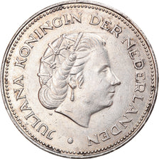 Moneta, Holandia, Juliana, 10 Gulden, 1970, AU(50-53), Srebro, KM:195