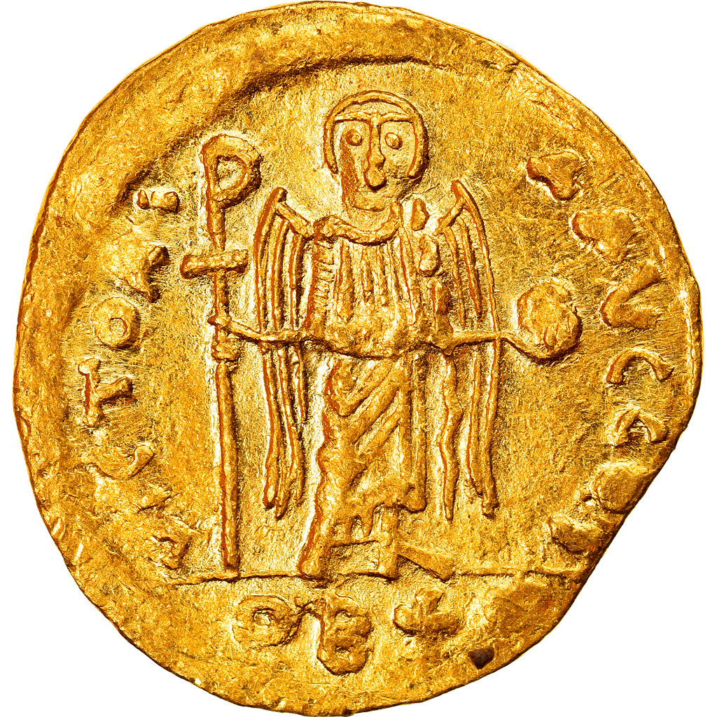 Münze, Maurice Tiberius, Solidus, 582-602, Constantinople, VZ, Gold