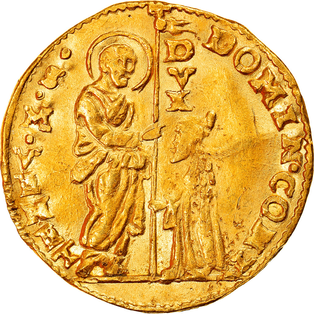 Moneda, Estados italianos, VENICE, Domenico Contarini, Zecchino, 1659 - 1675