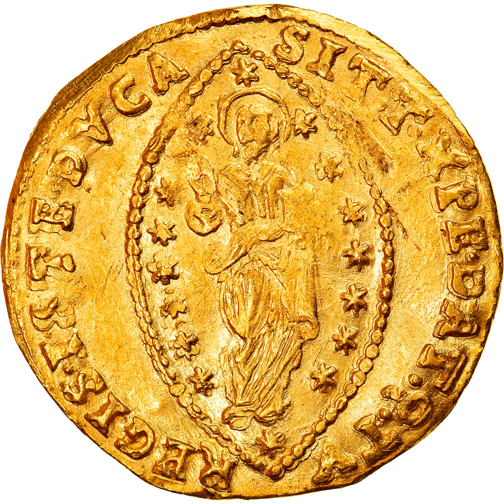 Moneda, Estados italianos, VENICE, Domenico Contarini, Zecchino, 1659 - 1675