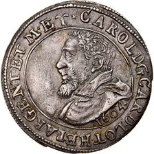Coin, FRENCH STATES, ALSACE, Charles II, Teston, 1604, AU(55-58), Silver