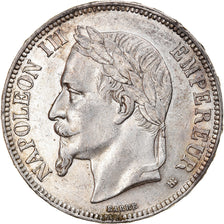 Munten, Frankrijk, Napoléon III, 5 Francs, 1869, Strasbourg, ZF+, Zilver
