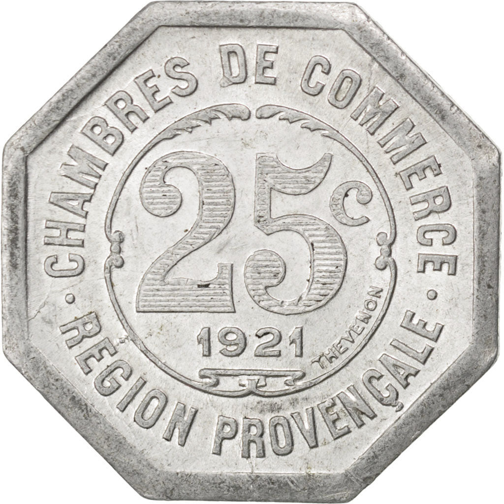 Coin, France, 25 Centimes, 1921, AU(55-58), Aluminium, Elie:10.8
